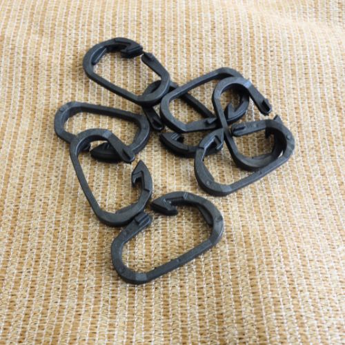 Broche Oval Negro Mosquetón 1000 Unidades Marienberg