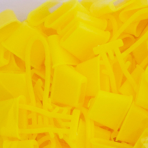 Broches para cierre Malla Envase Extruída Amarillo 2000 unidades Marienberg
