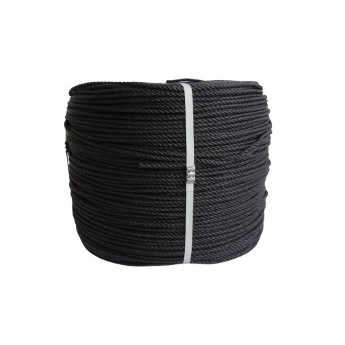 Foto de Cuerda Rafía de 5kg aprox 5mm Negro  con Filtro UV 1 unidad