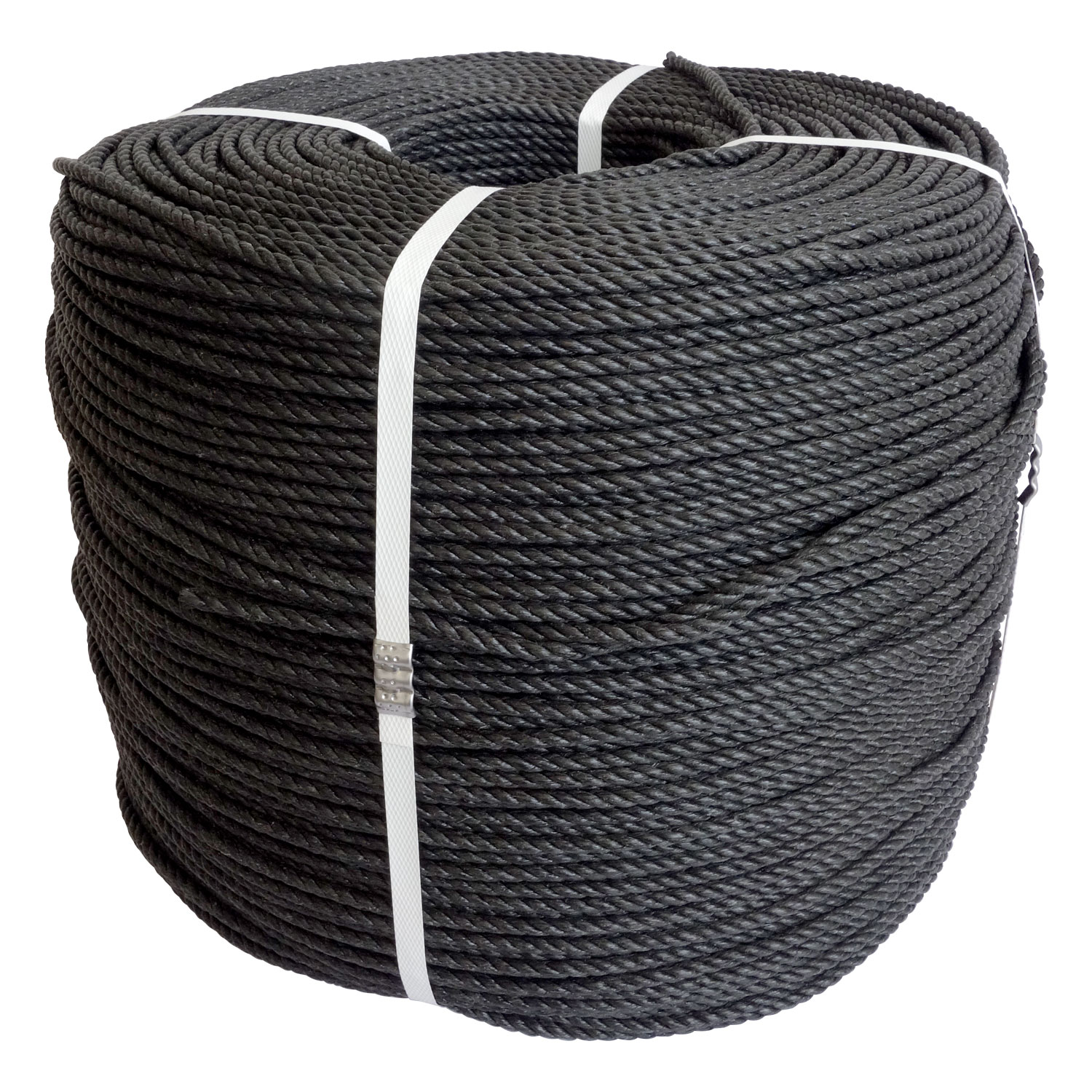 Foto de Cuerda Agrícola de 16kg aprox 6mm Negro con filtro UV 1 unidad