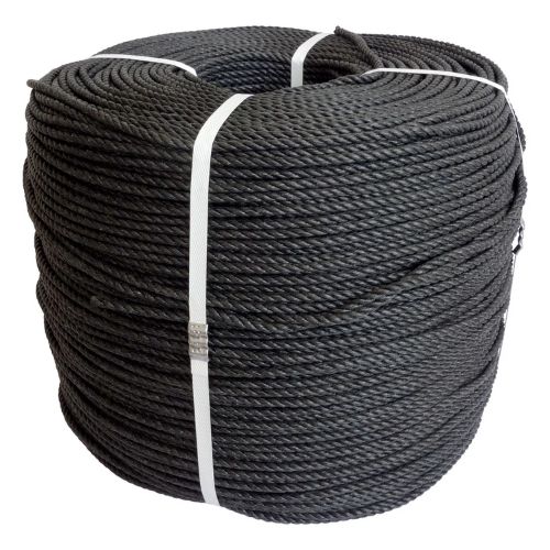 Foto de Cuerda Rafía de 20kg aprox 8mm Negro  con Filtro UV 1 unidad