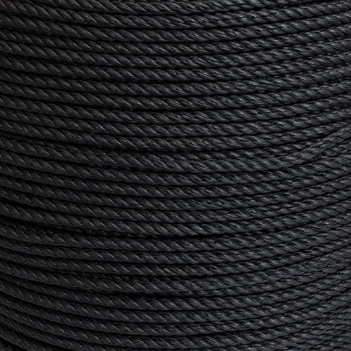 Cuerda Agrícola de 20kg aprox 8mm Negro  con Filtro UV 1 unidad Marienberg