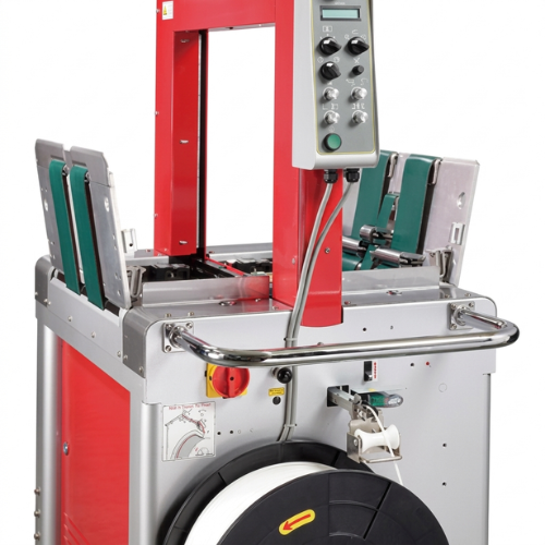Enzunchadora Full Automatica Zuncho Plástico Mercury de 5 y 6 mm TP-702B3 Arco 550 x 500 mm Marienberg