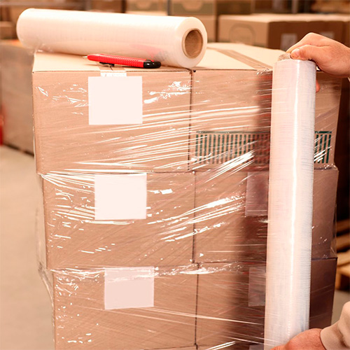 Film Stretch Manual de  1,2kg aprox  500mmx20mic 130m Transparente 6 unidades Marienberg