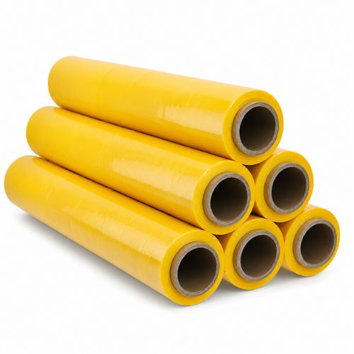 Film Stretch Manual de 1,5kg 500mm x 20 mic 163m Amarillo 6 unidades Marienberg