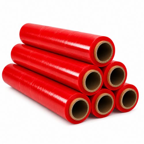 Film Stretch Manual de 1,5kg 500mm x 20 mic 163m Rojo 6 unidades Marienberg