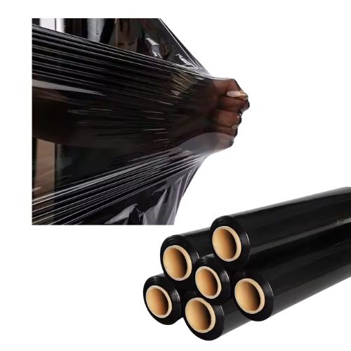 Film Stretch Manual de  2kg aprox  500mmx20mic 217m Negro 6 unidades Marienberg