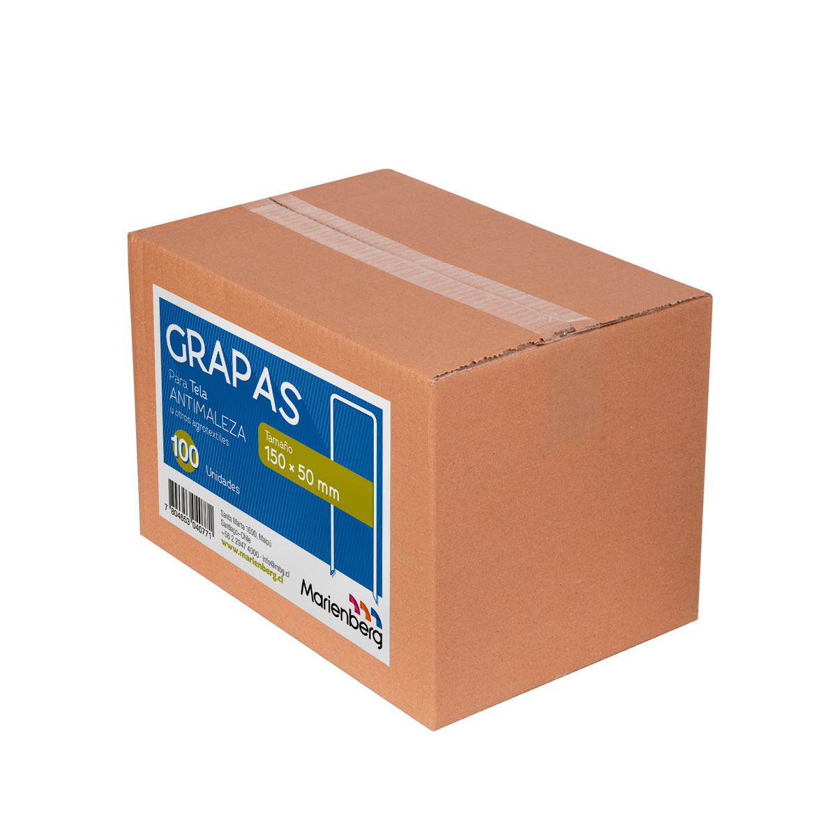 Foto de Grapas Galvanizadas Fijación de Tela Agrotextil     100 unidades