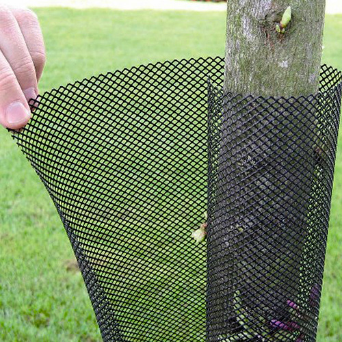 Malla Protectora de Árboles de 25cm 100m Negro 2 Bobinas Marienberg