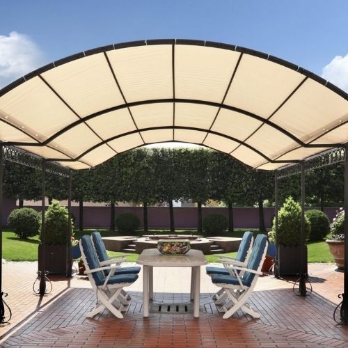 Malla Raschel Sombra Decorativa Premium 4,20x5m Arena 1 rollo TREETOP