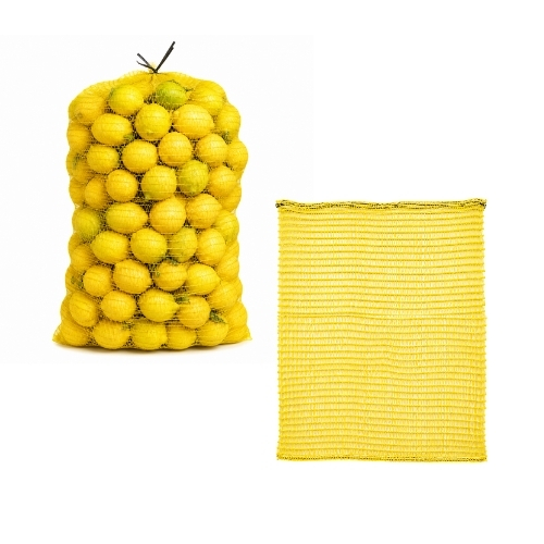 Foto de Malla Raschel Envase Saco de 18kg aprox 41x63cm Amarillo Claro 1000 unidades