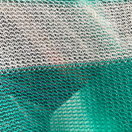 Malla Raschel Sombra Franjeada 65%  2,10x100m Verde/Blanco 1 rollo Marienberg