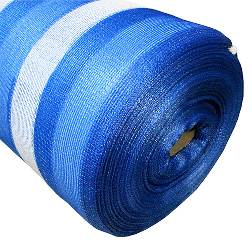 Foto de Malla Raschel Sombra Franjeada 80%  4,20x100m Azul/Blanco 1 rollo