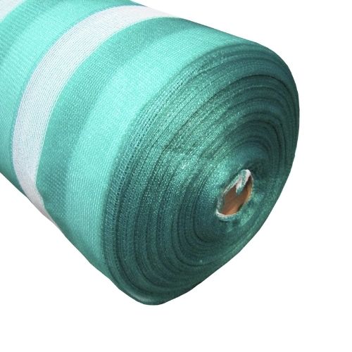 Foto de Malla Raschel Sombra Franjeada 80%  4,20x100m Verde/Blanco 1 rollo