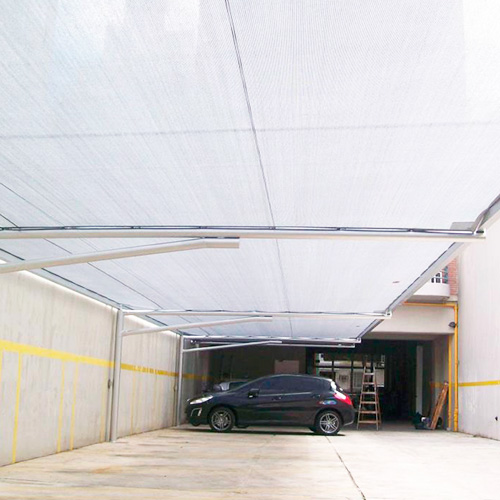 Malla Raschel Sombra Lisa 80%  2,10x10m Blanco 1 rollo TREETOP