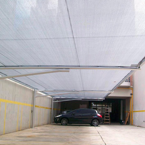 Malla Raschel Sombra Lisa 80%  4,20x100m Plata 1 rollo Marienberg