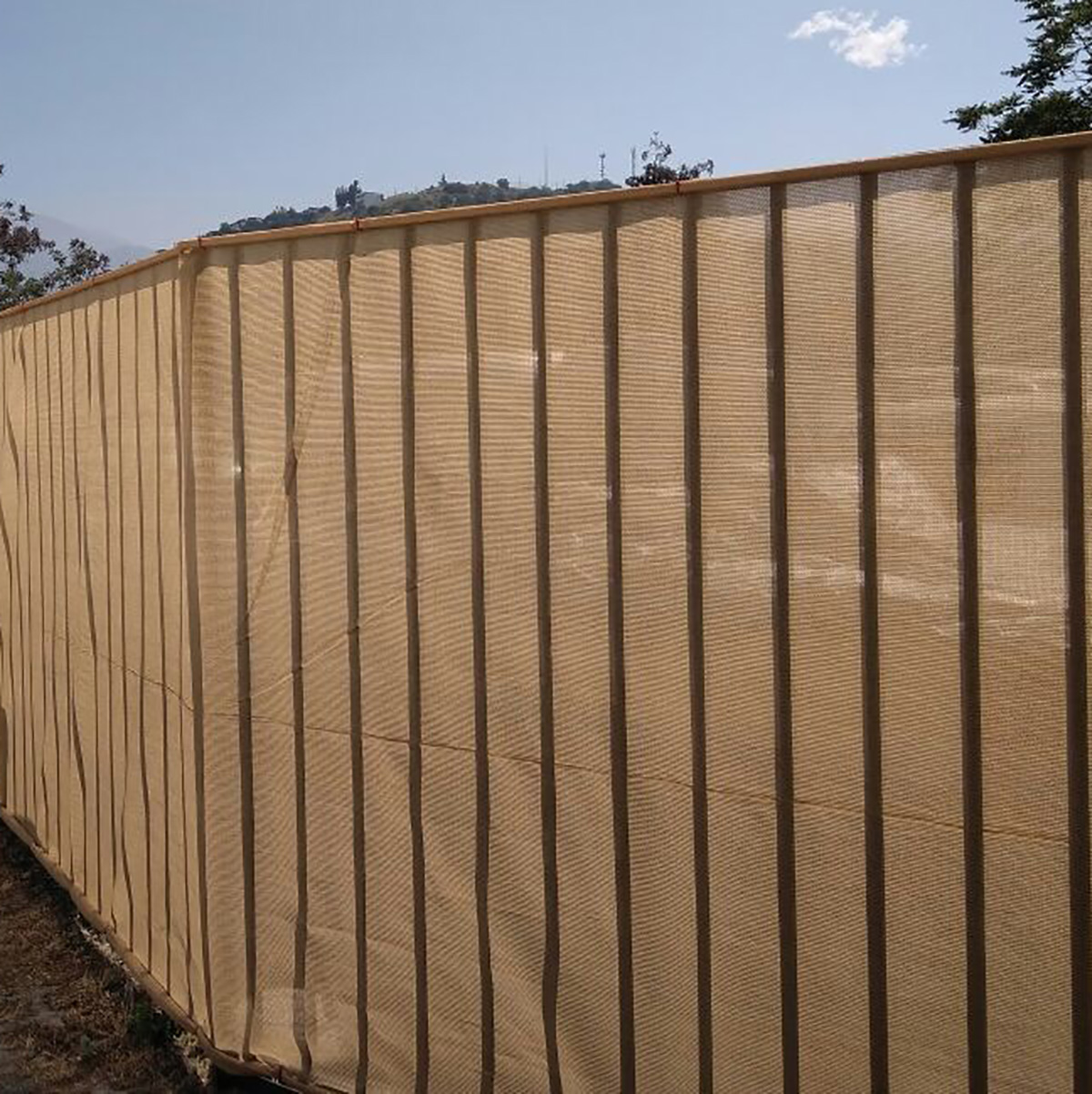 Malla Raschel Sombra Lisa Ferretera 80%  4,20x100m Beige 1 rollo Marienberg