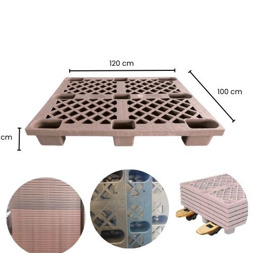 Pallet  PP con  9 Tacos 120x100x15 cm Marienberg