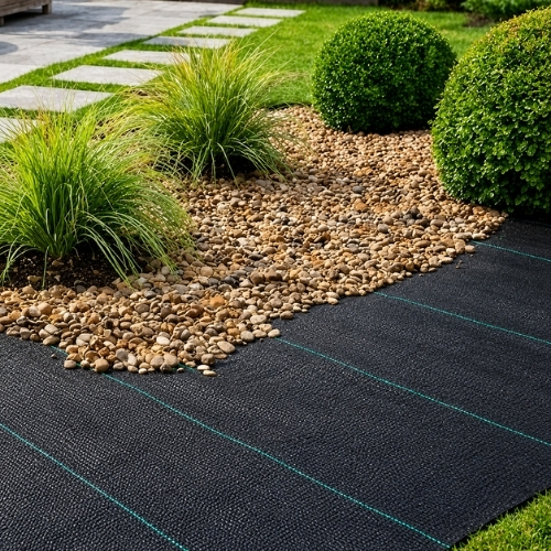 Tela Antimaleza o Ground Cover de 1,20x10m  Negro 1 unidad Marienberg