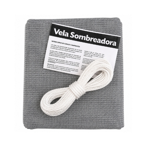 Vela Sombra Rectangular 3x4m Gris 1 unidad TREETOP