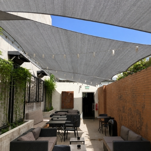 Vela Sombra Rectangular 3x4m Gris 1 unidad TREETOP
