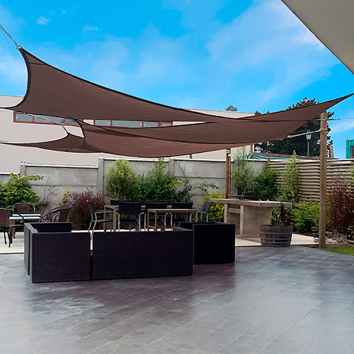 Vela Sombra Triangular 3x3x3m  Moka 1 unidad TREETOP